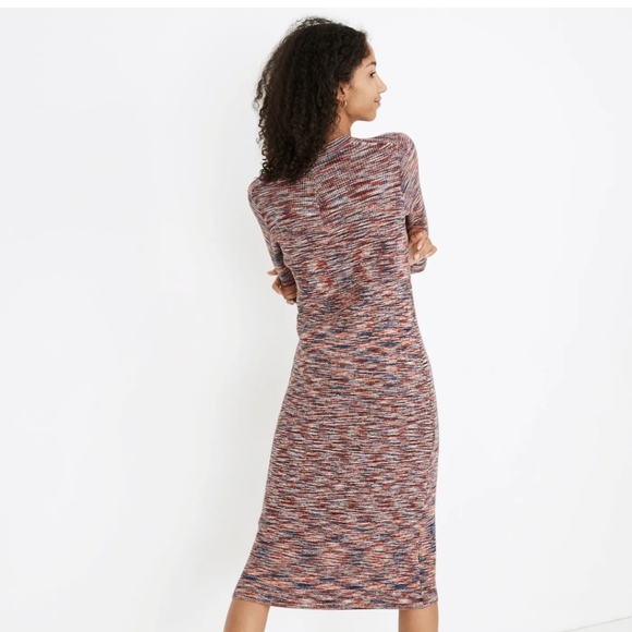Madewell Space-Dyed Midi Sweater Dress Size XL - Picture 3 of 9